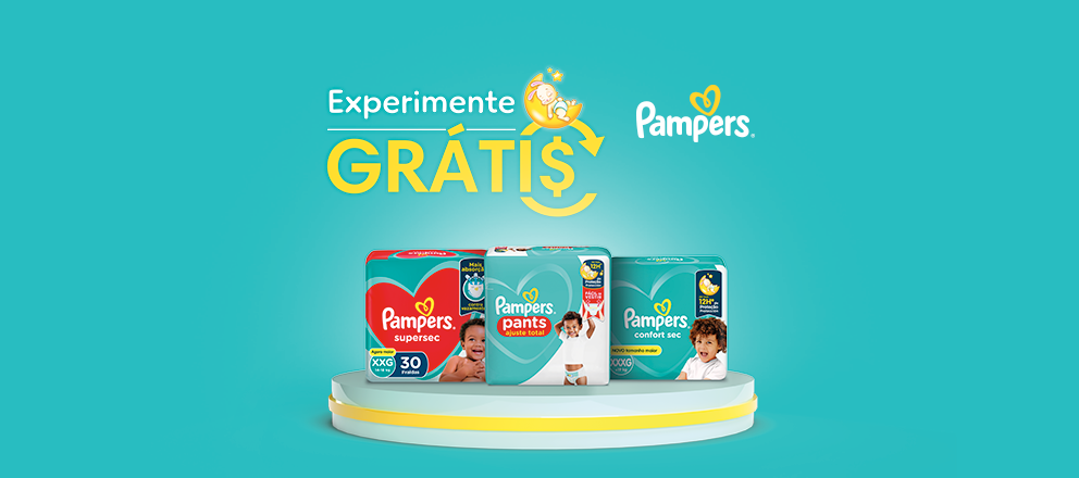 Compre 1 pacote de Pampers , cadastre seu cupom fiscal, ganhe seu dinheiro de volta