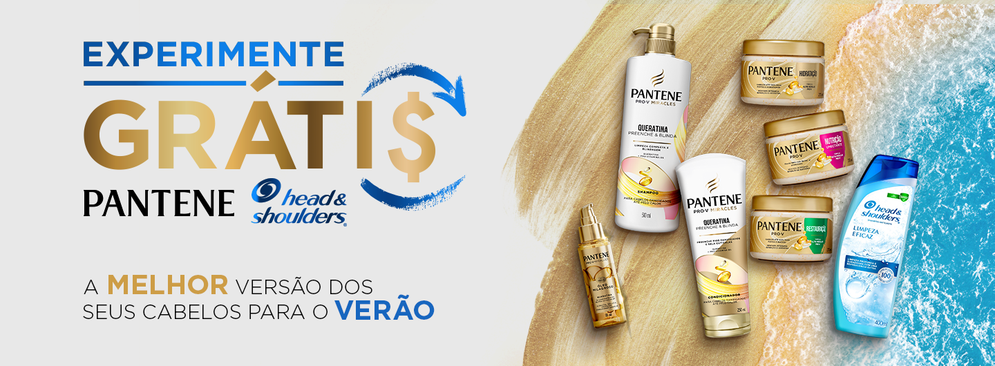 Experimente grátis Pantene e Head and Shoulders