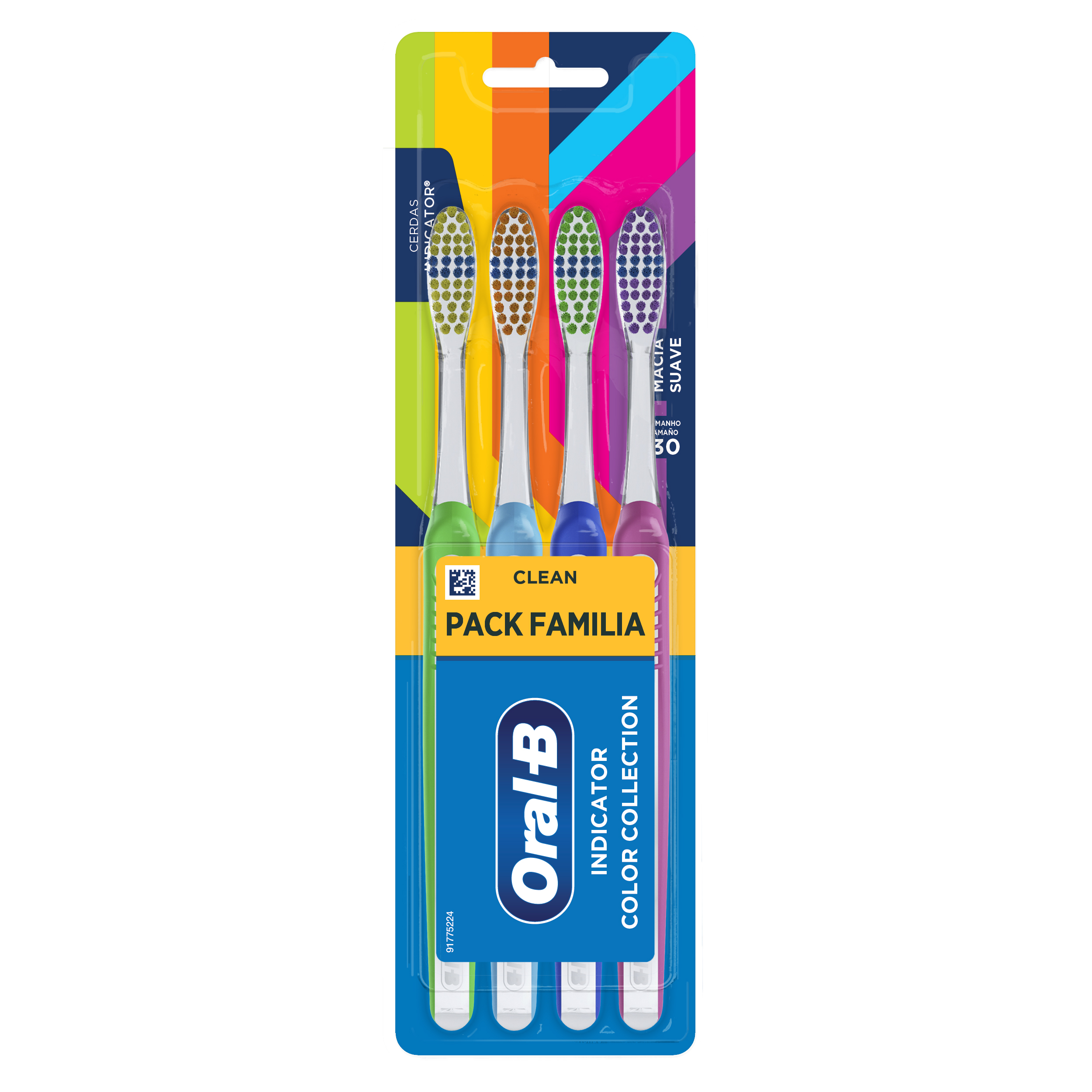 Escova Dental Oral-B Complete Color Collection c/4