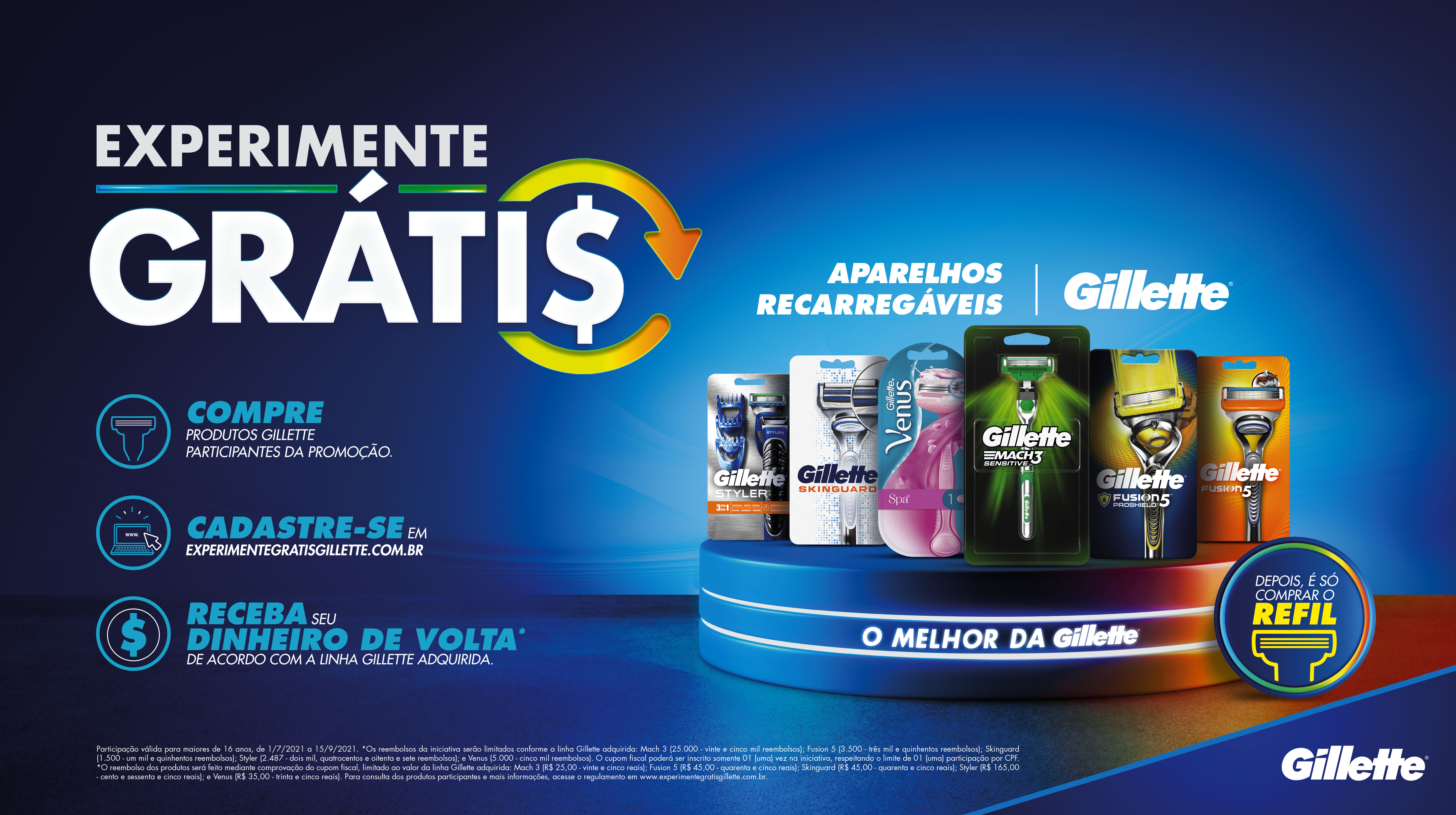Experimente Grátis Gillette