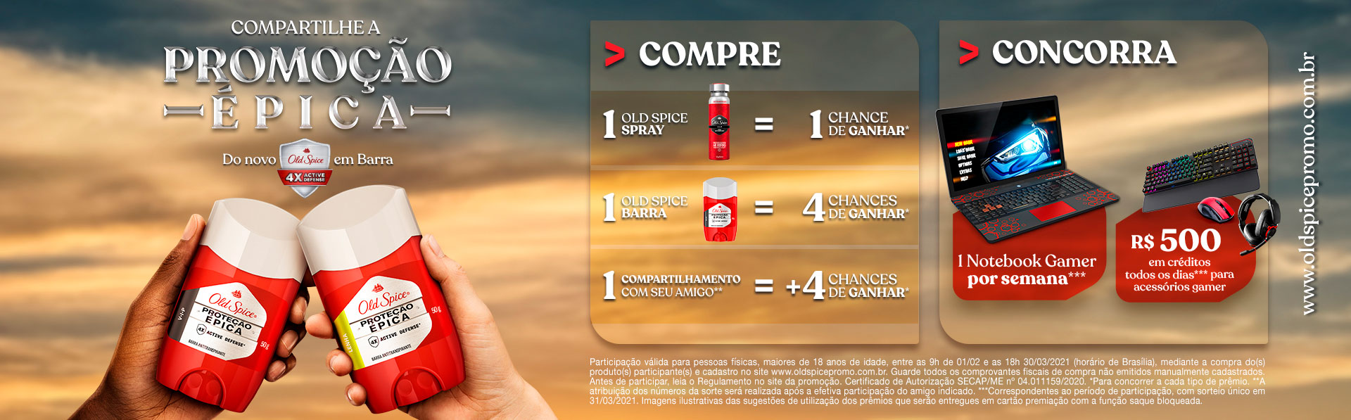 Promoção Épica OLD SPICE