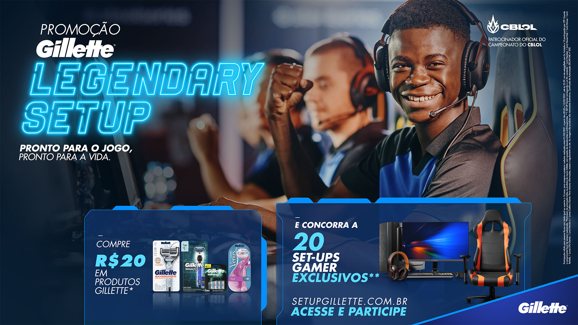 Imagem da Promoção Gillette Legendary Set-up