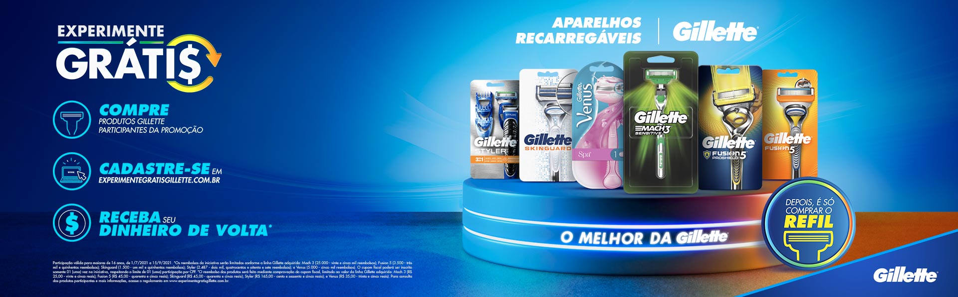 Experimente Grátis Gillette