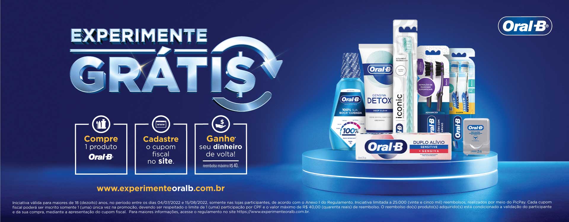 Experimente Grátis Oral-B 2022 - Descubra P&G