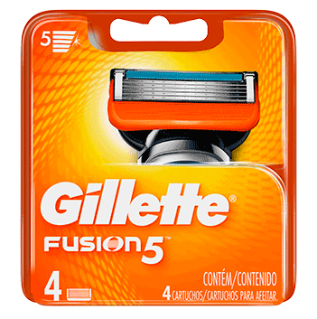Carga Para Aparelho De Barbear Gillette Fusion5 4 unidades