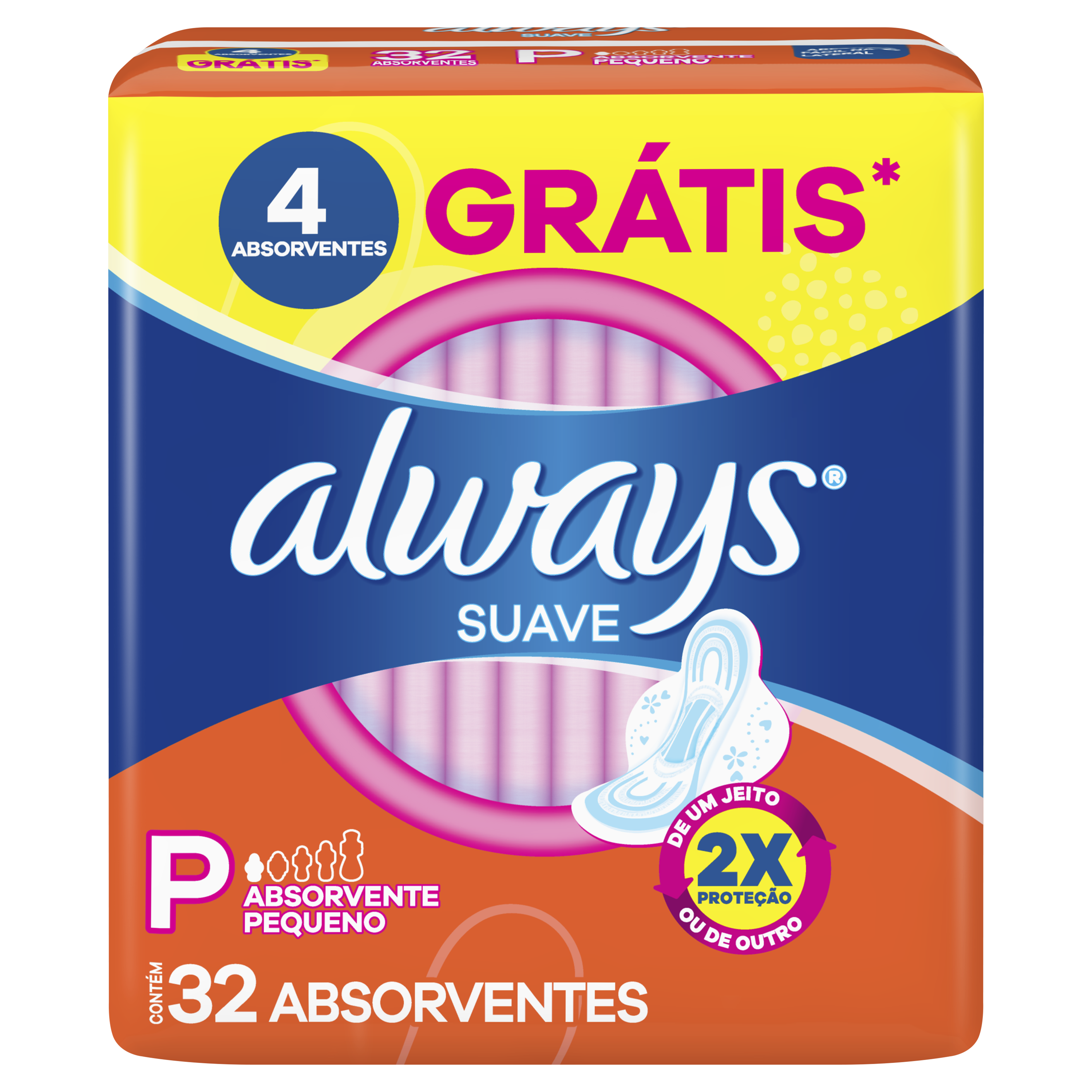 Absorvente Always Super Proteção Suave - 32 unidades