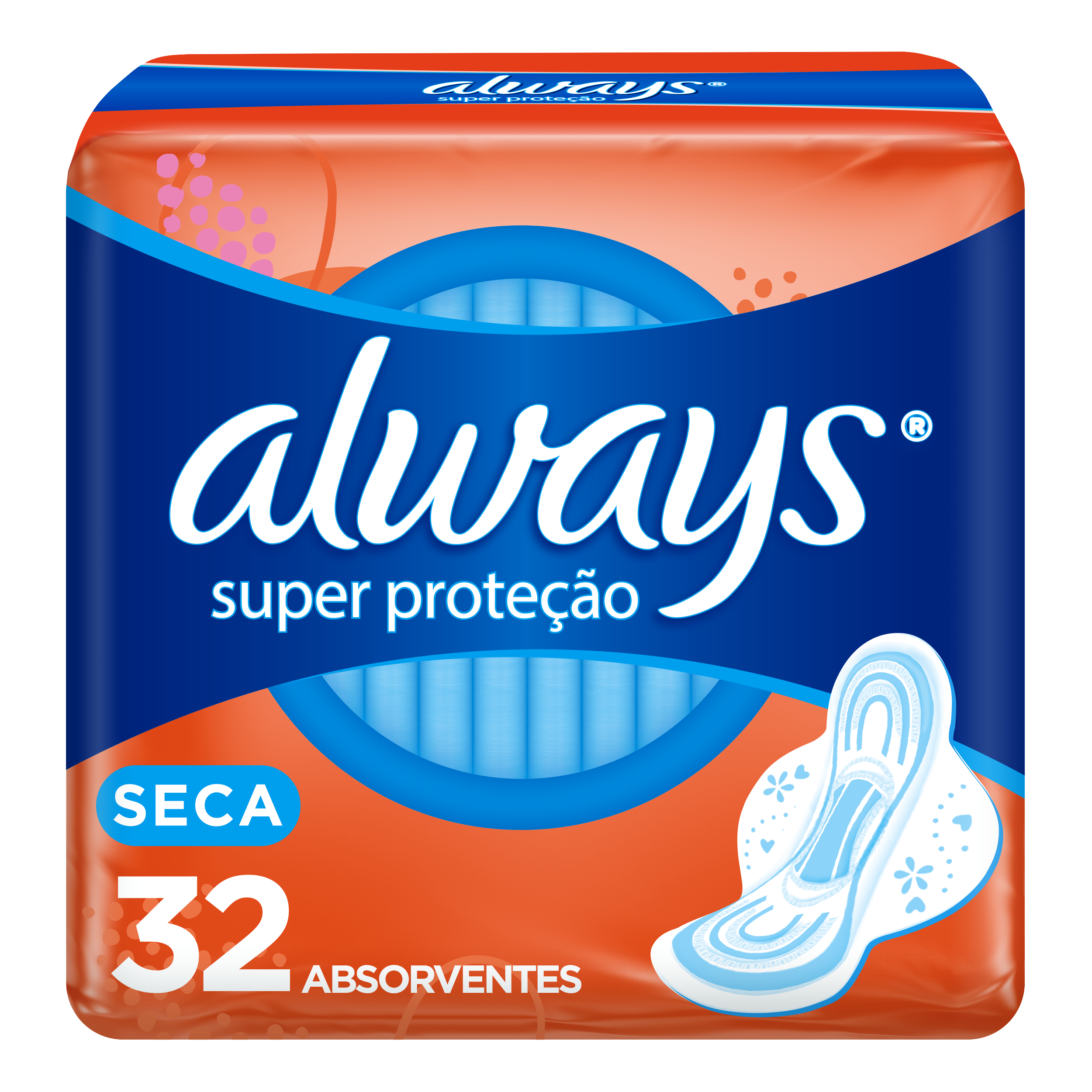 Absorvente Always Super Proteção Seca - 32 unidades