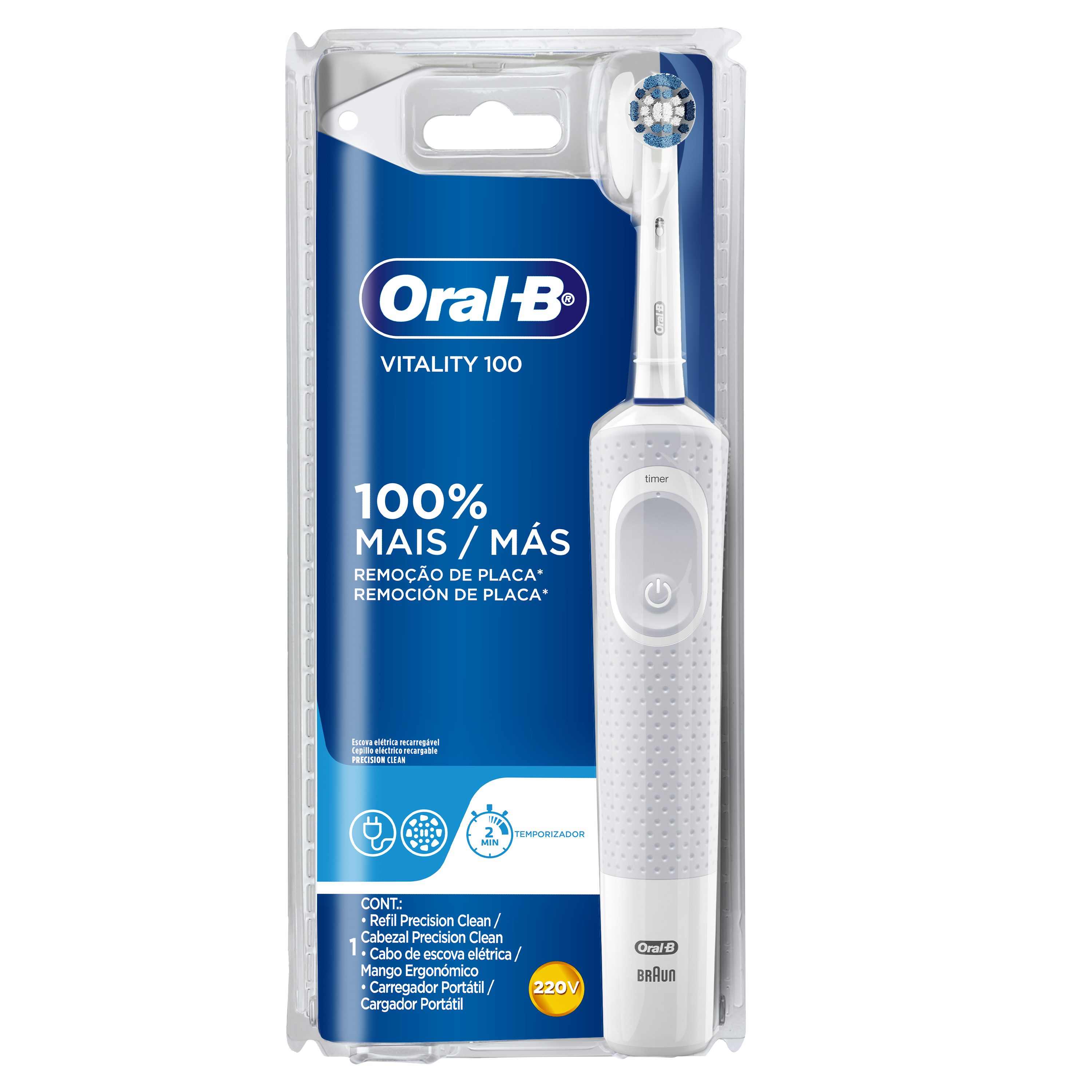 Escova Elétrica Oral-B Vitality Precision Clean 127v