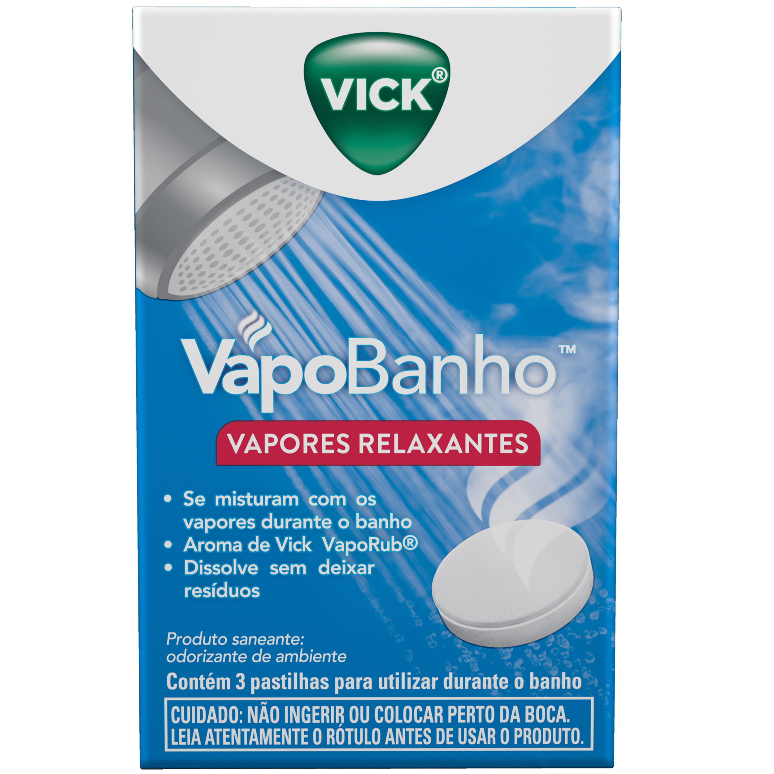 Vapores Relaxantes Vick VapoBanho 3 Unidades