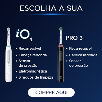 Diferenças entre as escovas elétricas iO4 e Pro 3