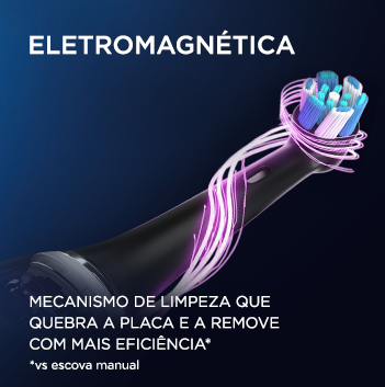 Mecanismo eletromagnético de limpeza mais eficiente que as escovas comuns